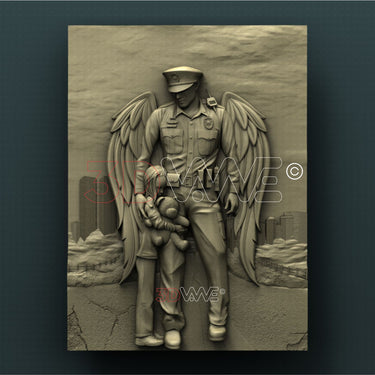 ANGEL COP 3D STL 3DWave